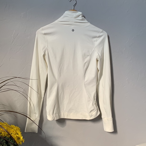 90 Degree By Reflex Off-White/Cream Zipper Front Top - Picture 3 of 5